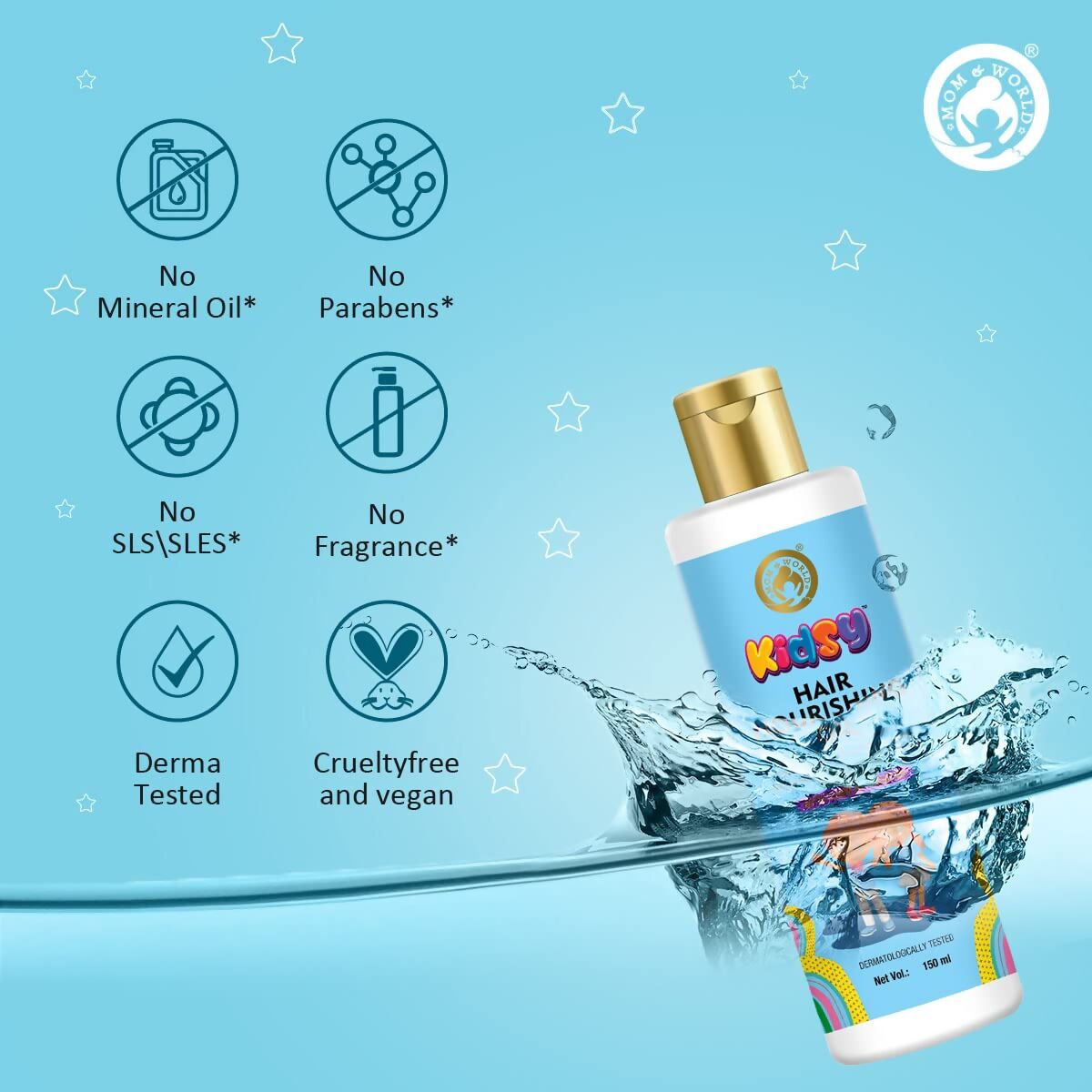 Mom & World Kidsy Hair Nourishing Oil - Swadesiicart