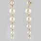 VOJ Women Gold Tone Pearl Stainless Steel Drops & Danglers Earrings - Swadesiicart