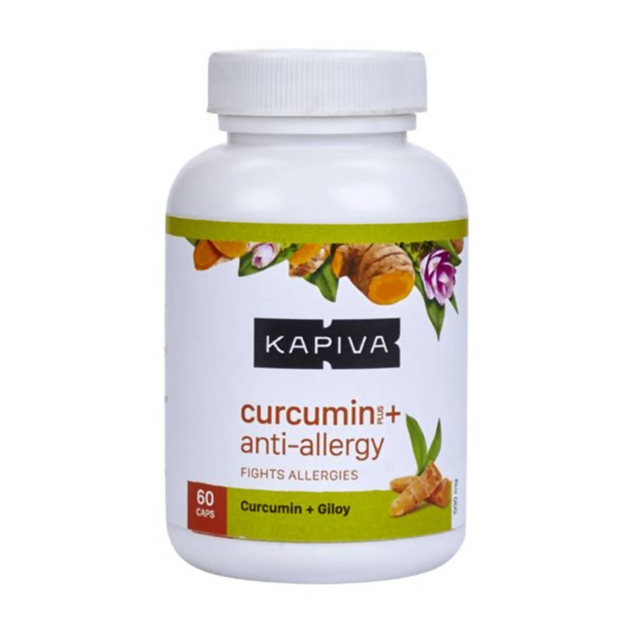 Kapiva Ayurveda Curcumin Plus Anti-Allergy Capsules | Swadesiicart