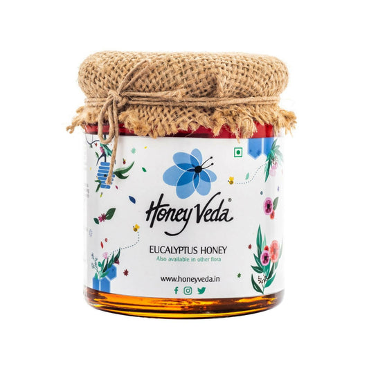 HoneyVeda Premium Raw Eucalyptus Honey - Honeyveda