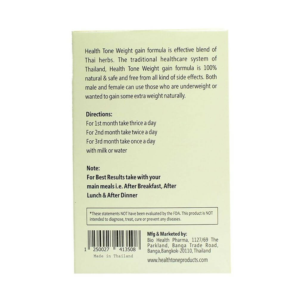 Health Tone Natural Weight Gain Capsules - Swadesiicart