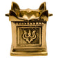 Spillbox Gold-Toned Brass Tulasi Deep Pooja Essential | Swadesiicart
