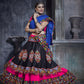 AI Fashion Black-Pink Art Silk Designer Navratri Lehenga Choli Collection