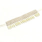 Mominos Fashion Johar Kamal Off White Handicraft Pearls Necklace with Earrings For Women - Swadesiicart