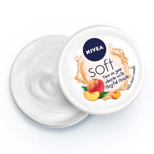 Nivea Soft Light Moisturizer Cream Playful Peach - Swadesiicart