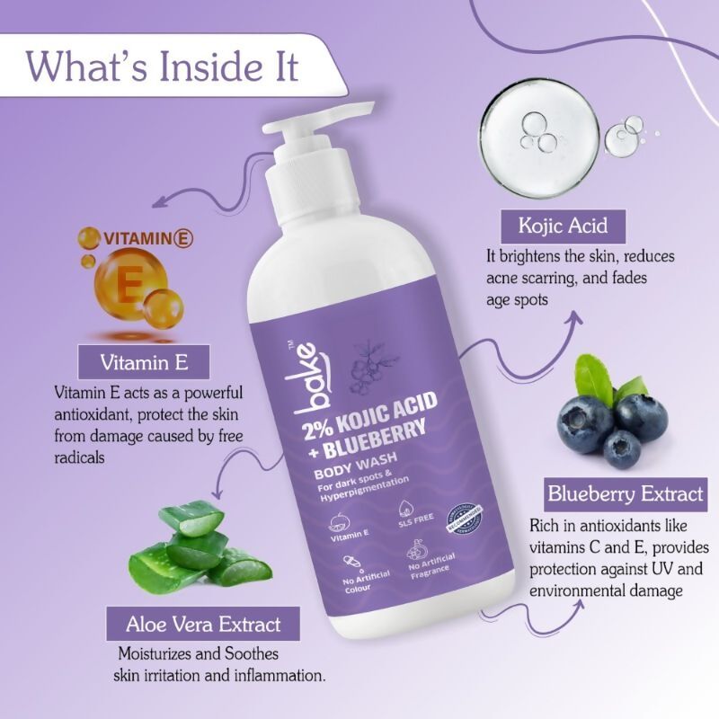 Bake 2% Kojic Acid Body Wash | Swadesiicart