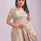 Shree Shyam Fashion Organza Cream Saree