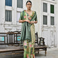 Vishnu Weaves Women's Green Soft Tussar Silk Saree with Blouse - Swadesiicart