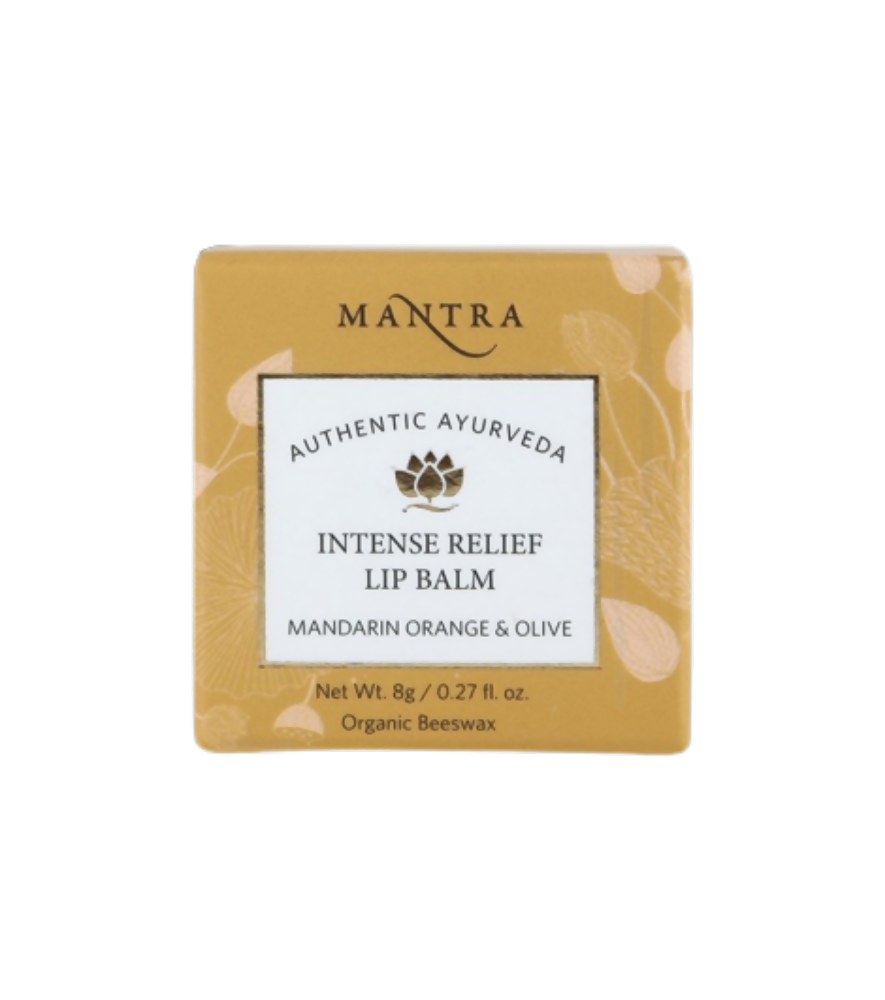 Mantra Herbal Intense Relief Lip Balm Mandarin Orange & Olive - Swadesiicart