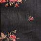 Ahalyaa Women's Traditional Semi Stitch Saree - Black | Swadesiicart