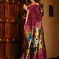 Very Much Indian Handloom Pure Cotton Paithani With Handwoven Pallu - Wine | Swadesiicart