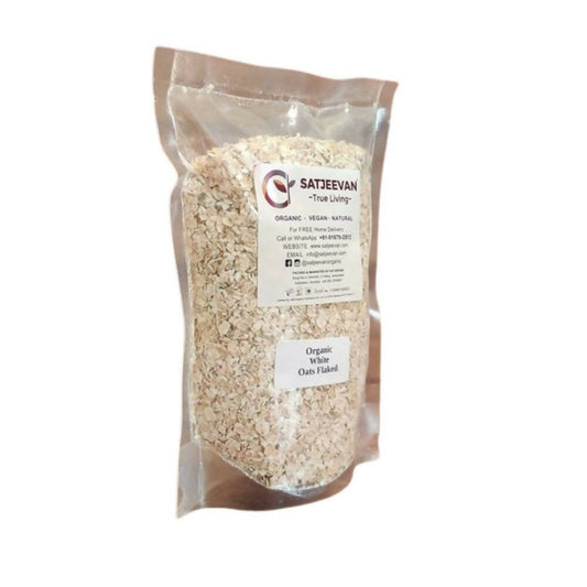 Satjeevan Organic White Oats Flaked - Swadesiicart
