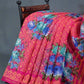 Shades Of Rani Pink Floral Design Semi Chanderi Saree By Gayathri Reddy Designer Studio | Swadesiicart