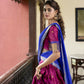 Lorenvalley Ranipink Cotton Silk Weaving Work With Paithani Concept Lehenga Choli | Swadesiicart