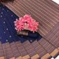 DEIANA'S Beautiful Designer Golden zari Soft Lichi Silk Saree - Navy Blue - Swadesiicart