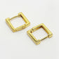 NVR Men's Gold-Polished Geometric Shape Stainless Steel Hoop Earrings - Swadesiicart