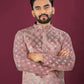 Anaita Pink Chikankari Work Viscose Rayon Straight Kurta