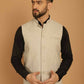 Even Apparels Pure Wool Nehru Jacket - Off White | Swadesiicart