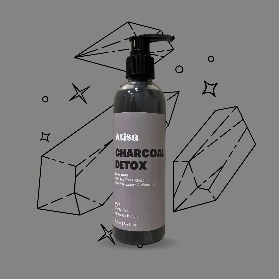 Atisa Charcoal Detox Body Wash | Swadesiicart