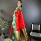Joban Fashion Green Butti Banarasi Silk Sarees | Swadesiicart