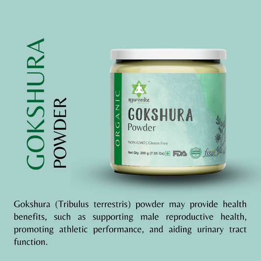 Ayurvedix Organic Gokshura Powder - Swadesiicart