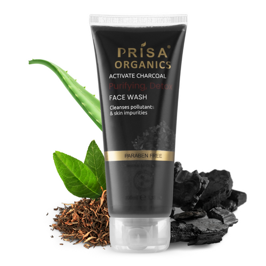 Prisa Organics Activated Charcoal Purifying Face Wash - Veda Herbal Concept