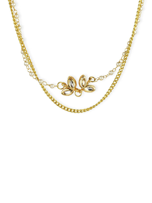 Women's Gold-Polished Chain - Ruby Raang | Swadesiicart