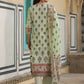 Juniper Women's Lime Green Cambric Floral Placement Printed Straight Fit Kurta Sets | Swadesiicart