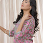 Vaasva Women Grey Cotton Printed Straight Kurti With Pant | Swadesiicart