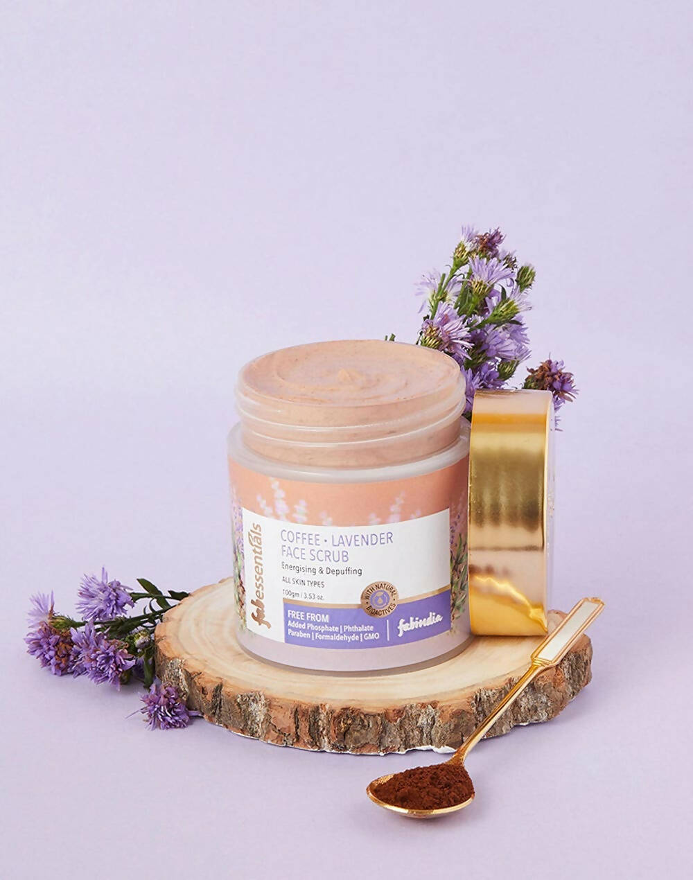 Fabessentials Coffee Lavender Face Scrub - Swadesiicart