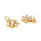 Kundan Earrings (Gold) - Ruby Raang - Swadesiicart