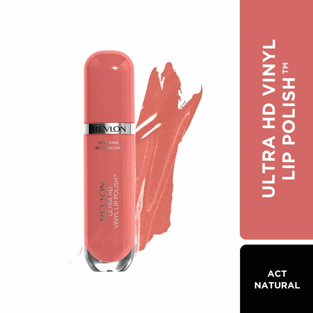 Revlon High Shine Haute Brillance Ultra Hd Vinyl Lip Polish - Act Natural - Swadesiicart