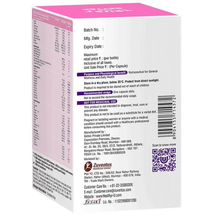 Healthyr-U Advanced Women Multivitamin Capsules - Swadesiicart