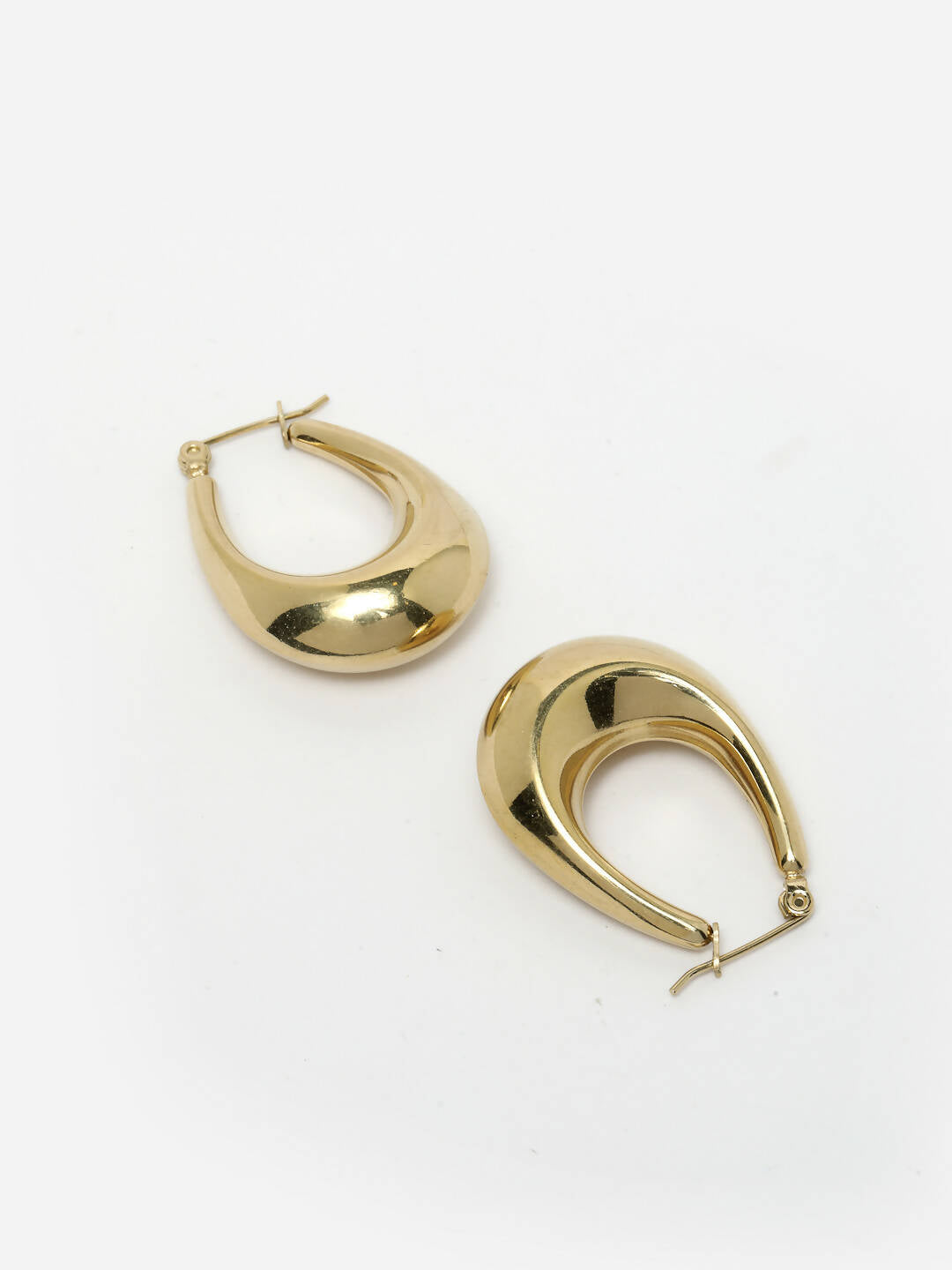 NVR Women Gold Circular Hoop Earrings | Swadesiicart