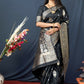Jyoti Fashion Women's Black Paithani Silk Zari Woven Saree with Blouse | Swadesiicart