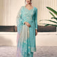 Anaita Sky Blue Moonga Silk Stitched Suit with Embroidery Sequence Work