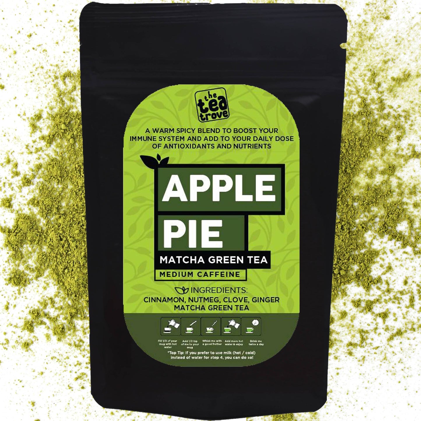 The Tea Trove - Apple Pie Matcha Green Tea | Swadesiicart