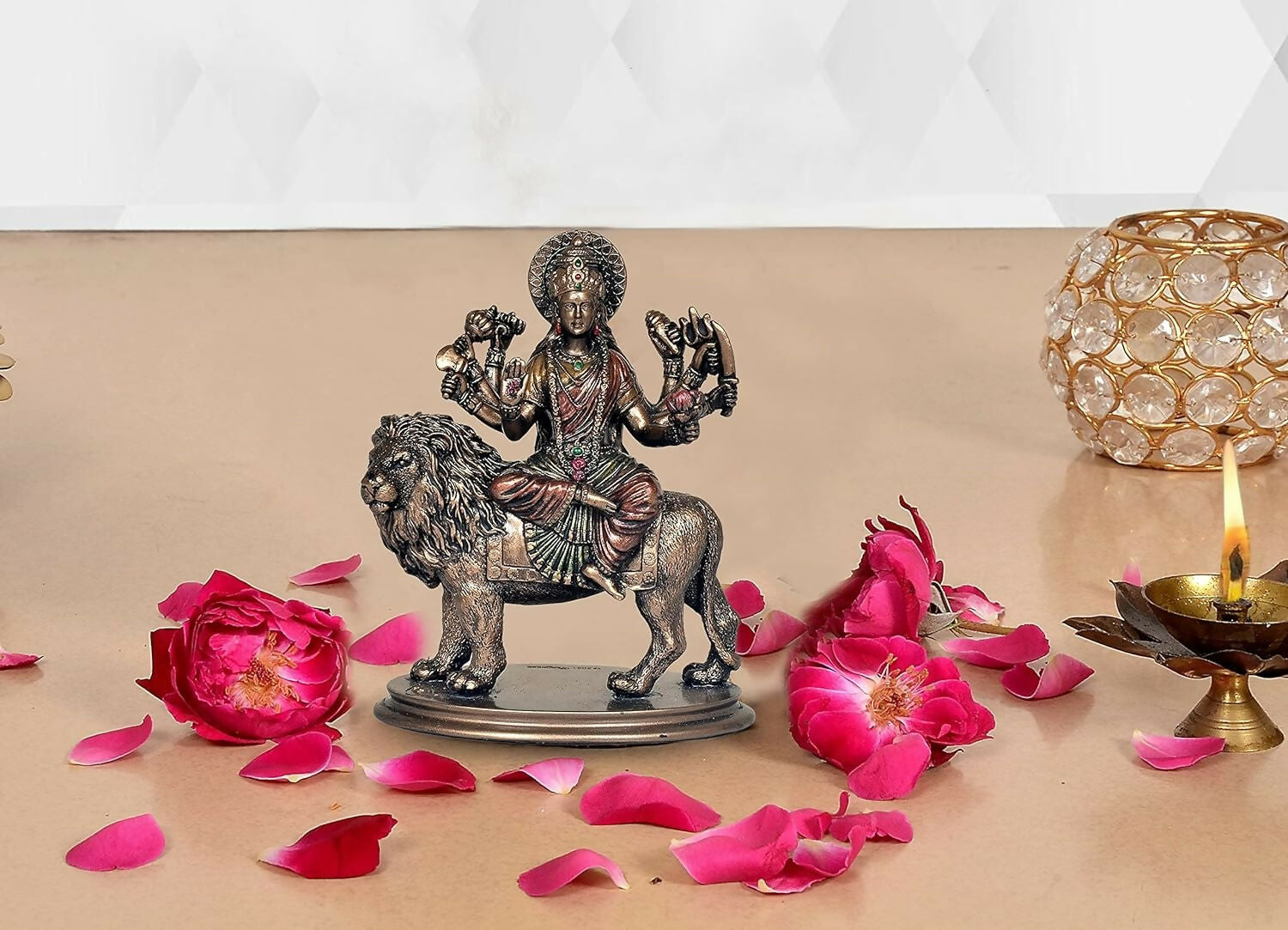 Umi Cold Cast Resin Maa Durga Idol - Swadesiicart