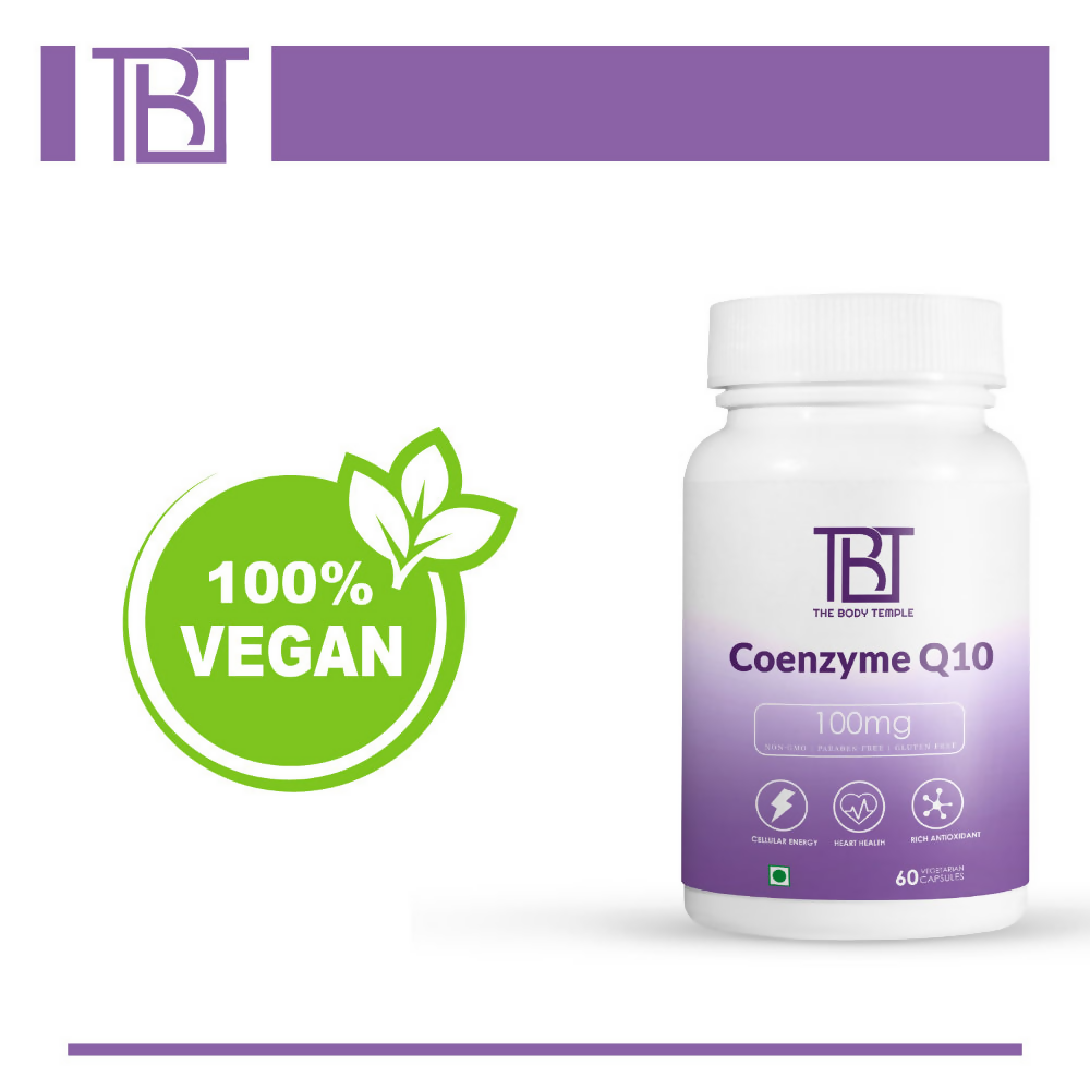 The Body Temple Coenzyme Q10 100 mg For Heart Health Capsules | Swadesiicart