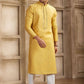 Raivat Ethnic Banarasi Art Silk Mirror Work Kurta Pajama In Rust Colour | Swadesiicart
