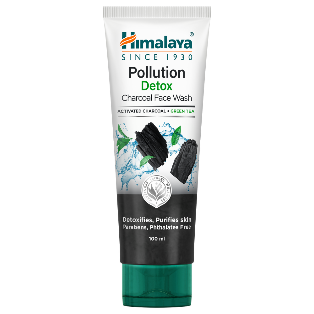 Himalaya Herbals Pollution Detox Charcoal Face Wash - Swadesiicart