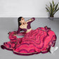 House of Panchhi Rose Organza Siroski Stone Work Leheriya Print Lehenga Choli & Dupatta | Swadesiicart