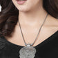NVR Women's Elegant Silver Oxidised Brass Necklace | Swadesiicart