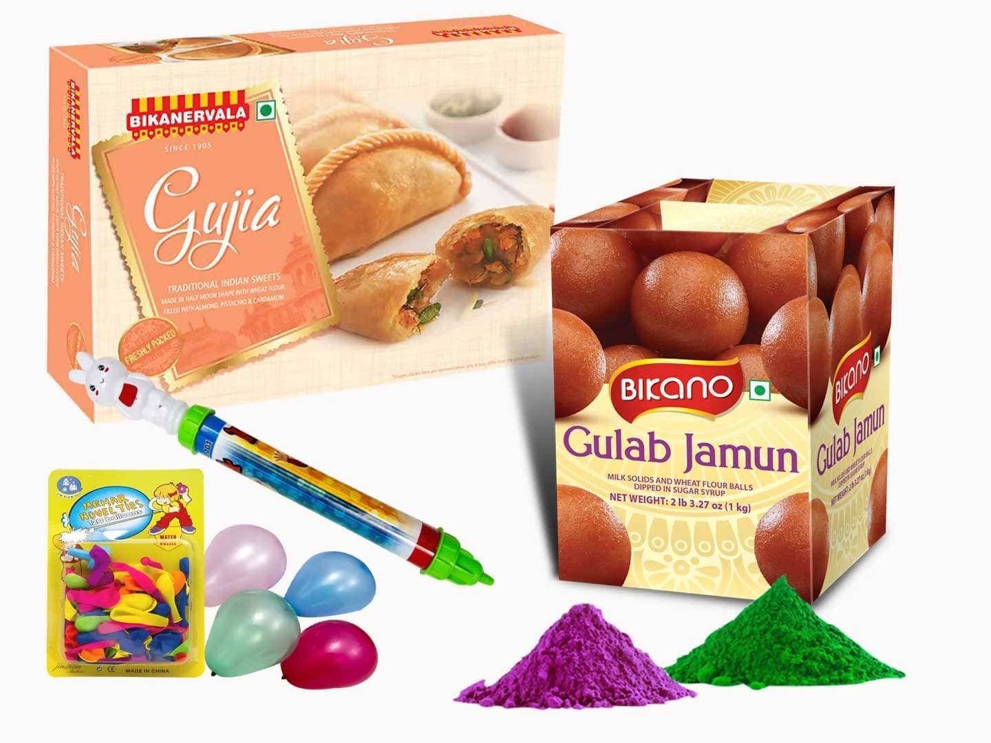 Bikano Gulab Jamun With Holi Ghujia | Swadesiicart