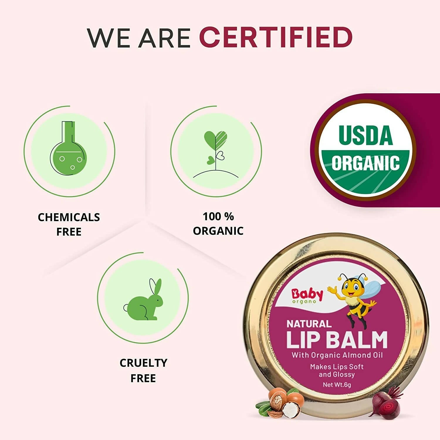 Babyorgano Natural Lip Balm - Chocolate Flavor
