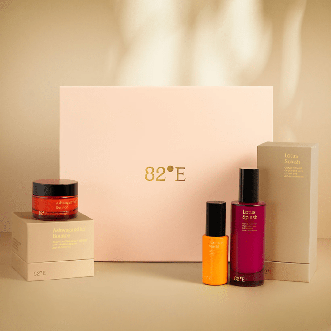 82°E By Deepika Padukone The Skincare Gift Kit In Nude - Mini | Swadesiicart