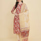 Designer Stylish red Cotton Stitched Suit With Dupatta - Tanisha | Swadesiicart