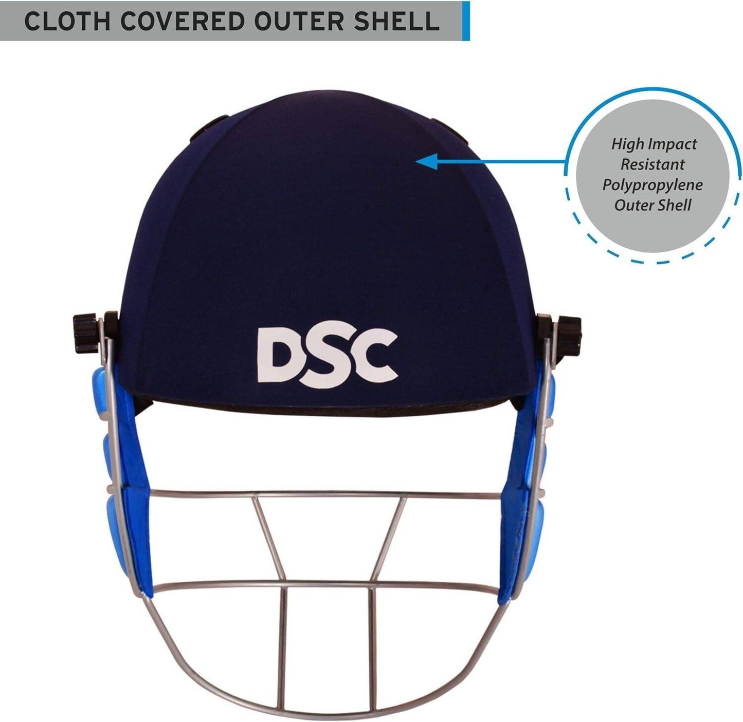 DSC Guard Cricket Helmet Small (Navy) - Swadesiicart