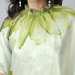 Vastranavya Mint Green Freehand Floral Print Ready to Wear Saree | Swadesiicart