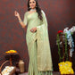 Lorenvalley Fashion Seagreen Cotton Woven Design with Zari Weaving Design Saree - Swadesiicart